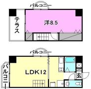 グリチネ・ドゥエの間取り画像