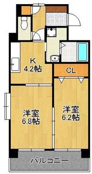 FORTUNATE砂津の間取り画像