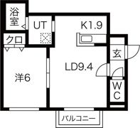 PRIME北広島(プライム北広島)の間取り画像