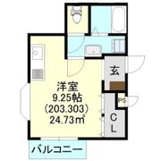 朝日レジデンス春日の間取り画像