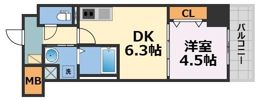 クローバー・レジデンス城東放出の間取り画像