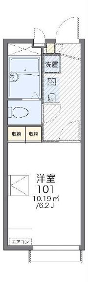 レオパレスフロール市沢の間取り画像