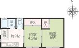 長柄貸アパートの間取り画像