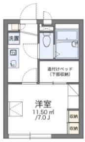 レオパレスW Kハイツの間取り画像