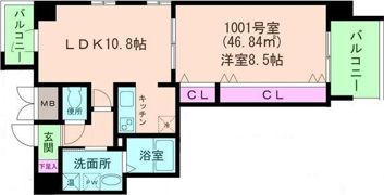 エス・キュート平野町の間取り画像