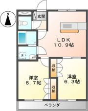 トーケン プロニティの間取り画像
