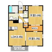 ブバルディアF棟の間取り画像