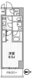 LUNIQ新御徒町Ⅰの間取り画像