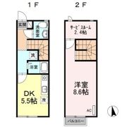 リースランド木太 Aの間取り画像