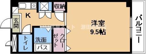 ノースビレッジ草津の間取り画像