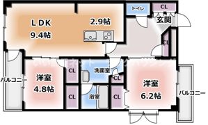ロザージュコニシの間取り画像