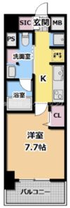 URBANLINK森小路駅前(旧ルネフラッツ森小路駅前)の間取り画像