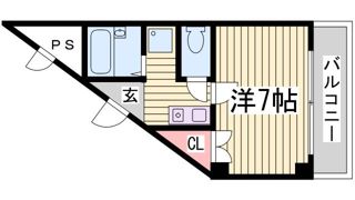 フリックコート下祇園の間取り画像