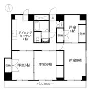 レジデンス勝山の間取り画像