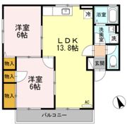 セジュールSHIGENO A棟の間取り画像