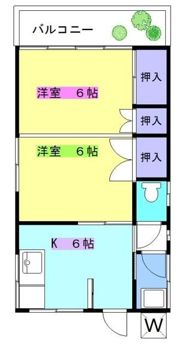 NAGAEアパートの間取り画像
