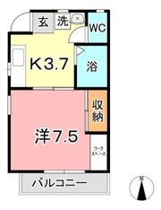 サンライフ中庄 Ⅱの間取り画像