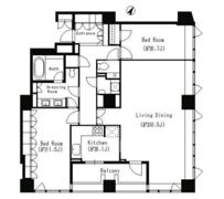 パークキューブ目黒タワーの間取り画像