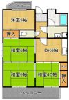 グランドハイツ中井中央A棟 501号室の間取り画像
