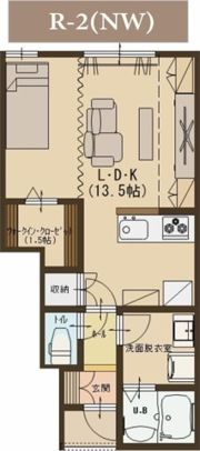 ユーソニアン・前川東Fの間取り画像