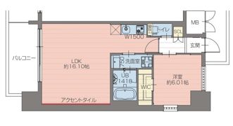 プレジオ梅田の間取り画像
