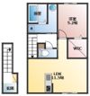 Rutile河合寄安 B棟の間取り画像