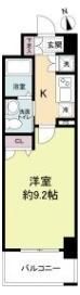 ルクレ京橋の間取り画像