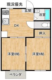 ハイツ大空の間取り画像