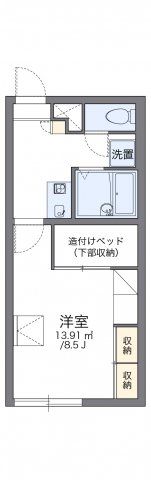 レオパレス里塚ベストフラットの間取り画像