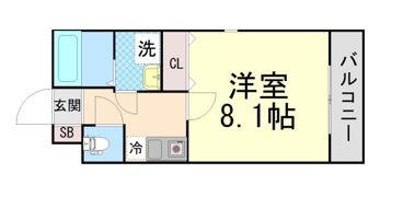 グランデ六甲道の間取り画像