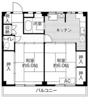 ビレッジハウス根岸2号棟の間取り画像