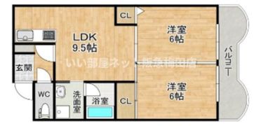 ロイヤルハイツ新北野Ⅱの間取り画像