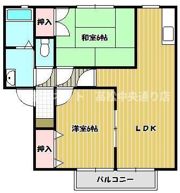 グリーンヴィラ宮武F棟の間取り画像