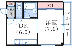 フリックコート荒田の間取り画像