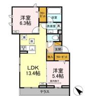 ボヌールⅠの間取り画像