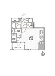 シーズンフラッツ新御徒町の間取り画像