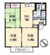 ヴィラパルクウカイ B棟の間取り画像