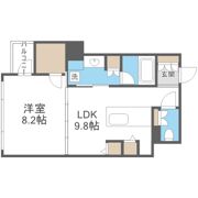 RIDGE北堀江（旧ルクレ北堀江）の間取り画像