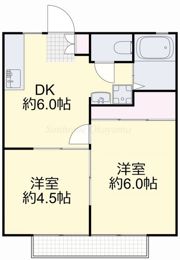 松田コーポBの間取り画像