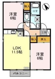 ツインハウス Ⅱの間取り画像