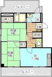 香蘭マンションの間取り画像