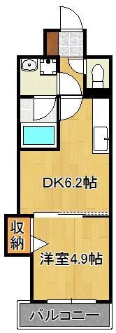 レジーナ小倉の間取り画像