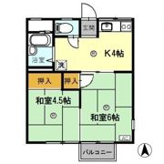 ハイツ水越 Aの間取り画像