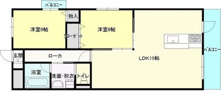 翠町IVYCOURT1STの間取り画像