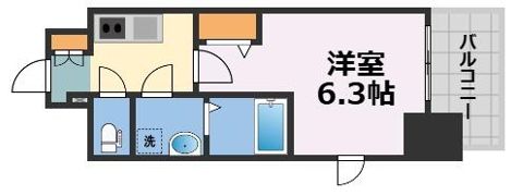 フォーリアライズ大阪ミッテの間取り画像