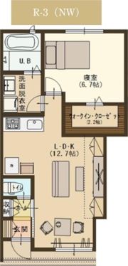 ユーソニアン柏崎・桜木Aの間取り画像