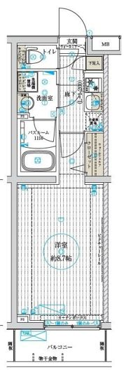 ベルグレードNFの間取り画像