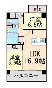 エクセルハイム東灘の間取り画像