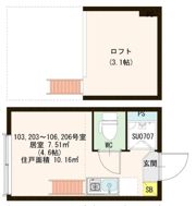 ハーモニーテラス高松Ⅱの間取り画像