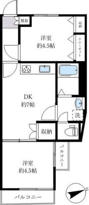 パーセル小金井の間取り画像